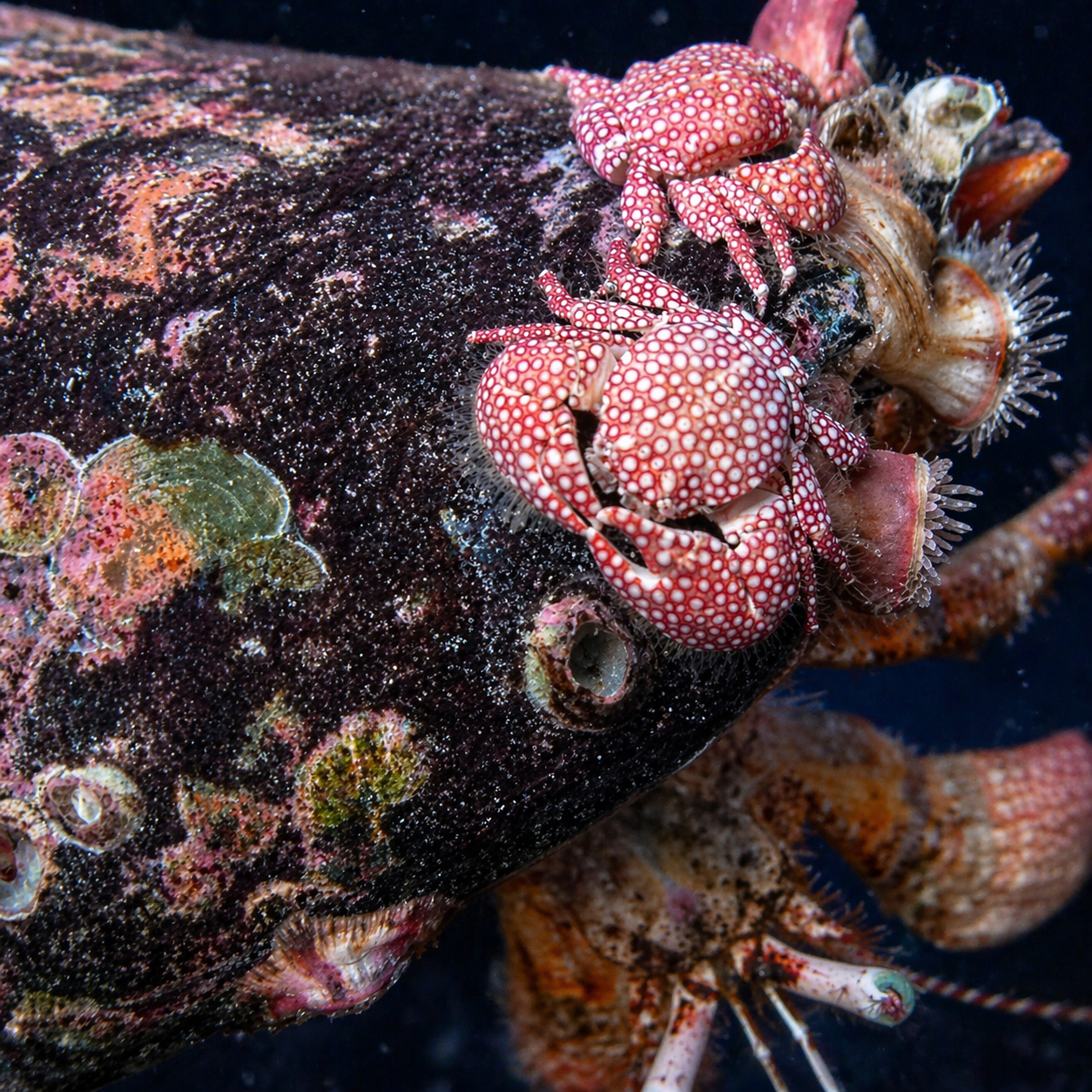 Ornate Porcelain Crab (Petrolisthes sayana)